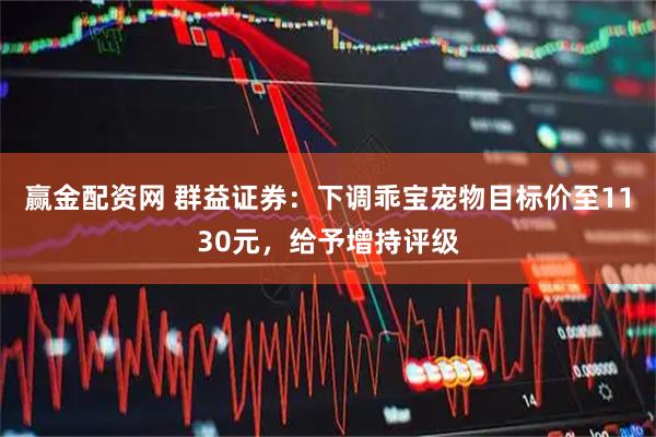 赢金配资网 群益证券:下调乖宝宠物目标价至1130元,给予增持评级